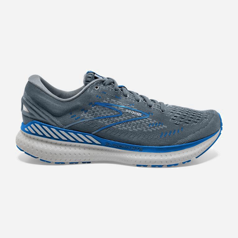 Brooks Glycerin Gts 19 Max Cushion Road Løpesko Herre Nettbutikk - Grå/Mørke Blå - Norge (RAP506819)